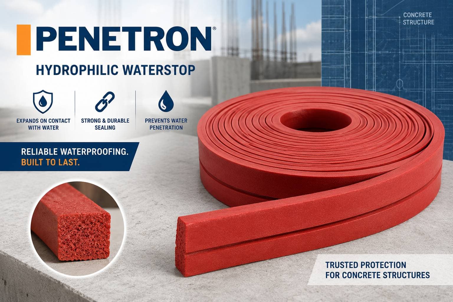 واتراستاپ هیدروفیلی پنترون (Waterstop)