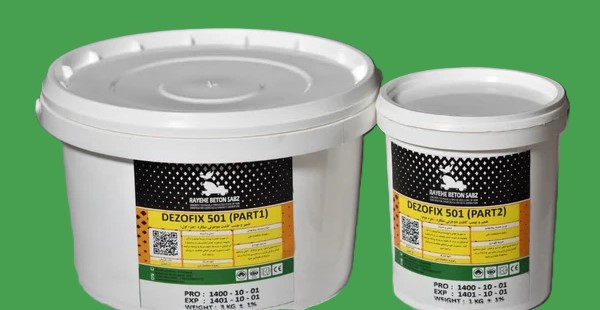 چسب کاشت میلگرد اپوکسی دو جزئی (4کیلویی)Dezofix 501 | کلینیک بتن ایران