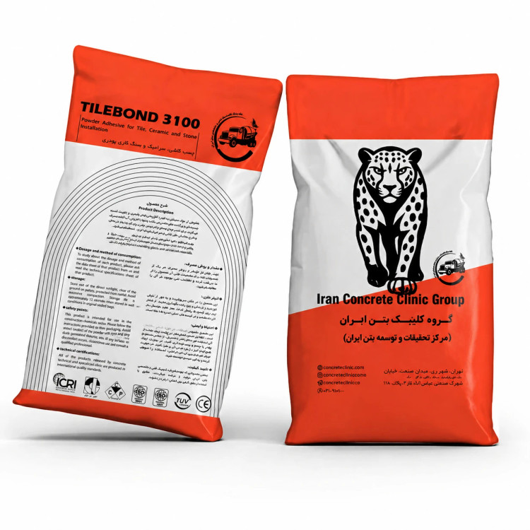 چسب کاشی پودری Tilebond 3100 کلینیک بتن ایران