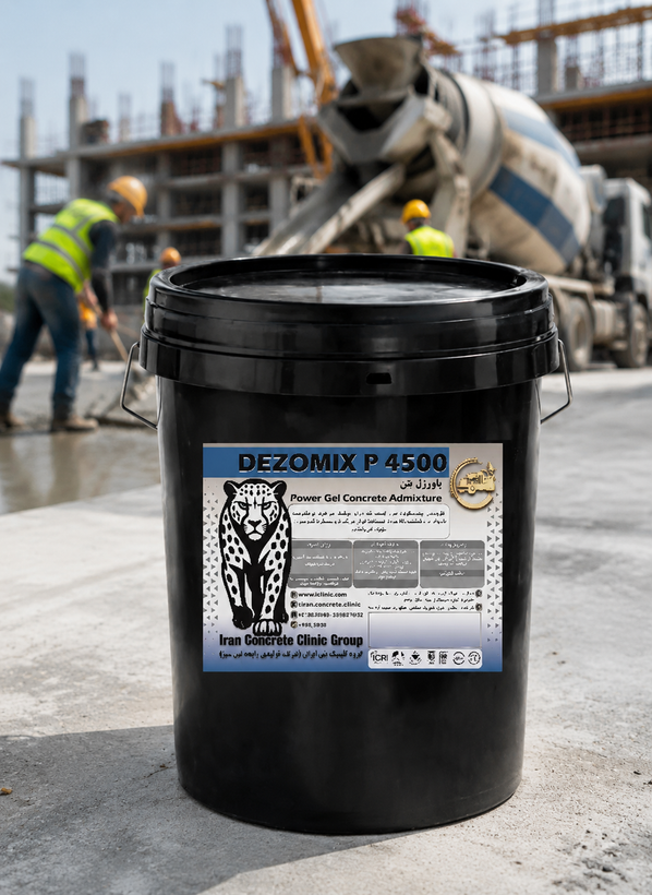 سوپر ژل میکروسیلیس الیافدار Dezomix P-4500 بسته ۲۵ کیلوگرمی