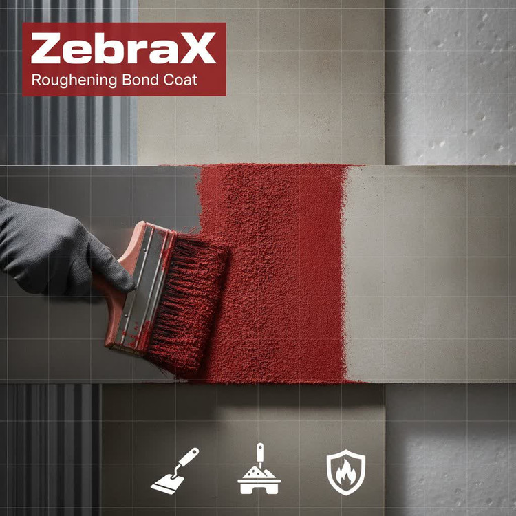 پرایمر چسبندگی زبراکس (ZEBRAX) کلینیک بتن | پرایمر اتصال ملات، کاشی و سطوح صاف |25 کیلوگرمی